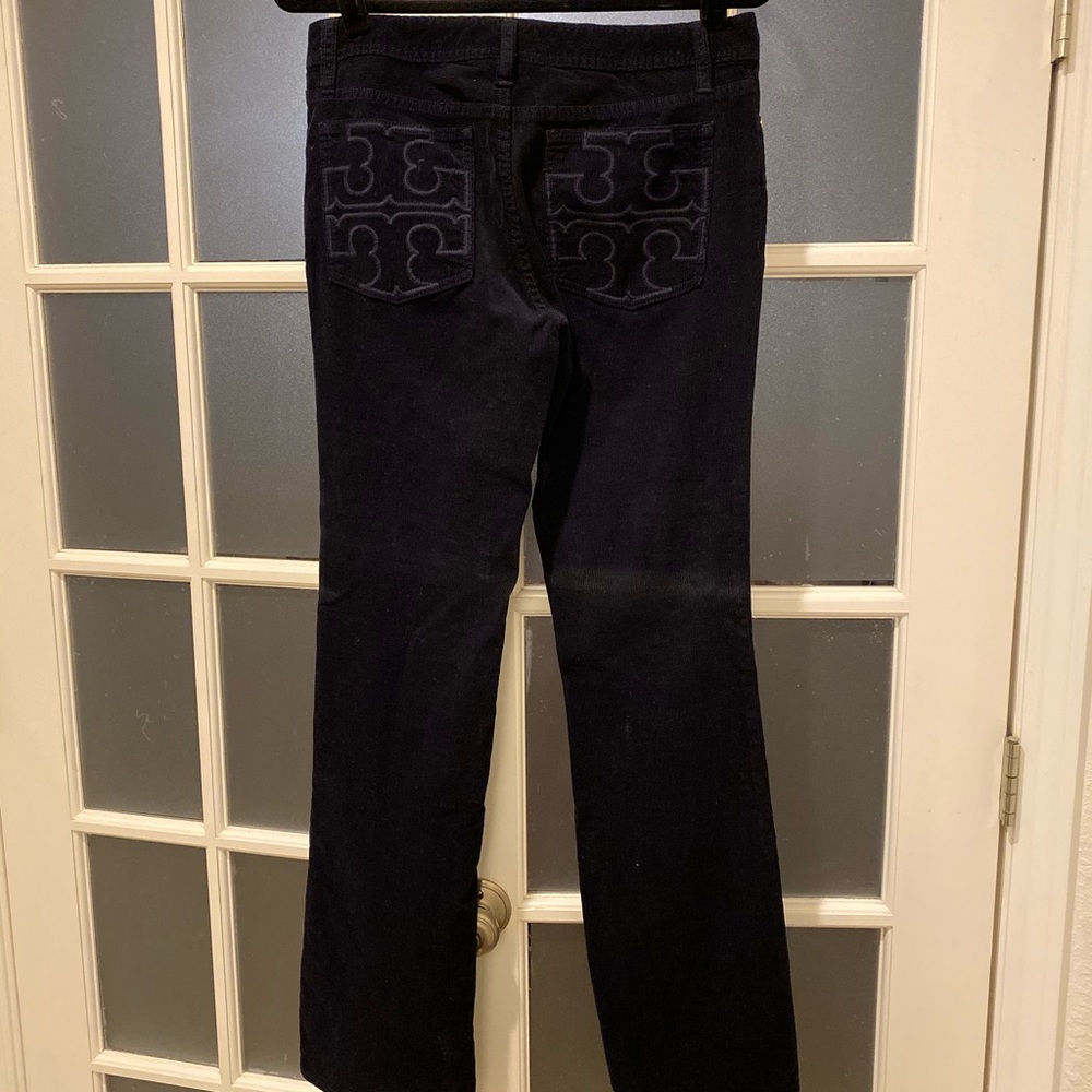 Tory Burch Navy Bootcut Corduroy Pants